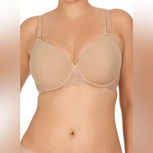 Natori Cream Lace Accent Bra